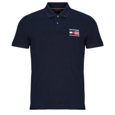 Tommy Hilfiger Rövid ujjú galléros pólók HILFIGER FLAG REG POLO Tengerész EU XL férfi póló