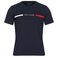 Tommy Hilfiger Rövid ujjú pólók HILFIGER CHEST INSERT TEE Tengerész EU S