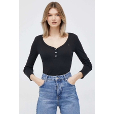 Tommy Hilfiger , Slim fit modális keverék blúz, fekete, XL blúz