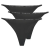 Tommy Hilfiger Stringek 3 PACK MULTI SHAPE BOTTOM Fekete EU XL