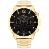 Tommy Hilfiger Tommy Hilfiger Luca férfi karóra, arany nemesacél, fekete számlap