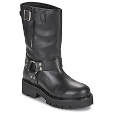Tommy Jeans Csizmák TJW URBAN BIKER BOOT LEATHER Fekete 36 női csizma, bakancs