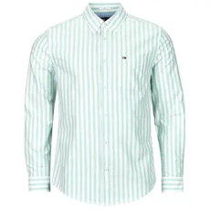 Tommy Jeans Hosszú ujjú ingek TJM REG STRIPE OXFORD SHIRT EXT Zöld EU XL