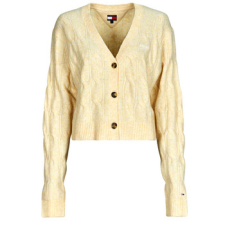 Tommy Jeans Mellények / Kardigánok TJW HTR CABLE CARDIGAN Bézs EU L női pulóver, kardigán