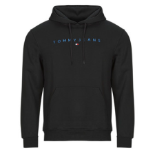 Tommy Jeans Pulóverek TJM REG LINEAR LOGO HOODIE EXT Fekete EU S férfi pulóver, kardigán