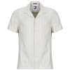 Tommy Jeans Rövid ujjú ingek TJM TEXTURED REG CAMP SHIRT EXT Barna EU XL