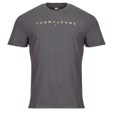 Tommy Jeans Rövid ujjú pólók TJM REG LINEAR LOGO TEE EXT Szürke EU M