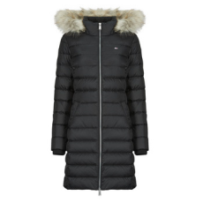Tommy Jeans Steppelt kabátok TJW ESSENTIAL HOODED DOWN COAT Fekete EU XXS