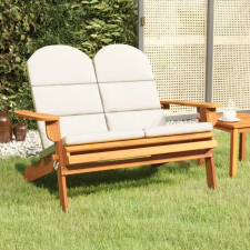  tömör akácfa Adirondack kerti pad párnával kerti bútor