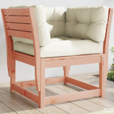  Tömör duglászfenyő kerti karfás kanapé párnával kerti bútor
