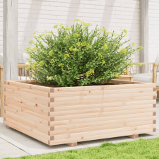  Tömör fenyőfa kerti virágtartó 110 x 110 x 49,5 cm kerti tárolás