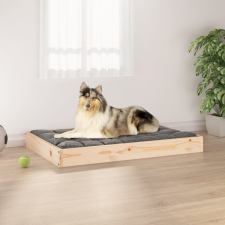 tömör fenyőfa kutyaágy 91,5x64x9 cm szállítóbox, fekhely kutyáknak