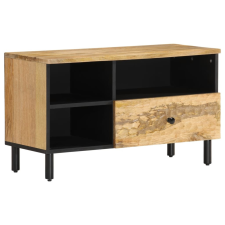  tömör mangófa TV-szekrény 80 x 33 x 46 cm bútor
