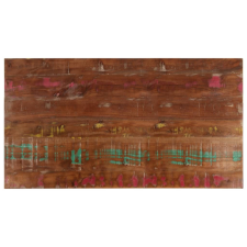  tömör újrahasznosított fa téglalap alakú asztallap 100x70x2,5cm bútor