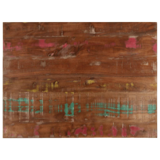  tömör újrahasznosított fa téglalap alakú asztallap 80x50x3,8 cm bútor