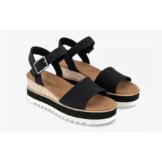 TOMS Éktalpú szandálok DIANA Fekete 38 1/2
