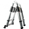 TOMS teleszkópos, alumínium, kétágú létra kinyitva 560 cm, összecsukva 98 cm magas. Multifunkciós létra