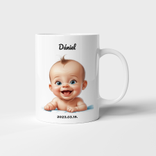 Tonerek.com Fiú baba születik emlék bögre 1. karakter bögrék, csészék