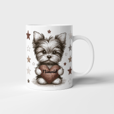 Tonerek.com Yorkshire Terrier mintás bögre egyedi névvel bögrék, csészék