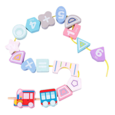 Tongcheng Fűzős játék - számok és formák kreatív és készségfejlesztő