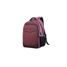 TOO 15.6" USB portos notebook hátizsák - Rózsaszín számítógéptáska