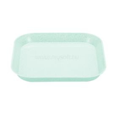 TOO KT-115 5db-os vegyes színekben búzaszalma műanyag tányér szett, 15×15×1.5cm (KT-115) tányér és evőeszköz