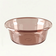  TOO KT-138-B barna kerek műanyag lavór 32x12cm party kellék