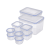 TOO KT-143 10 db-os ételtároló doboz szett, 2x180ml+2x400ml+2x500ml+3x1.200ml+2.000ml
