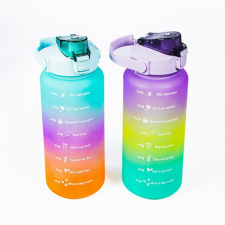 TOO TOO KT-397 2000ml-es színátmenetes motivációs kulacs idézetekkel és időskálával konyhai eszköz