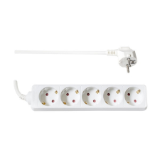 TOO TOO PSW-530 5 aljzat 3 méter 3x1.5mm2 fehér elosztó kábel és adapter