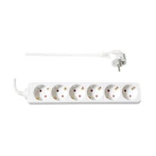 TOO TOO PSW-615 6 aljzat 1.5 méter 3x1.0mm2 fehér elosztó kábel és adapter