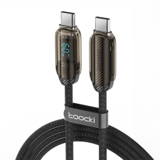 Toocki töltőkábel USB-C - USB-C 60W 1m fekete (TXCTT2-YX2A03) (TXCTT2-YX2A03) mobiltelefon kellék