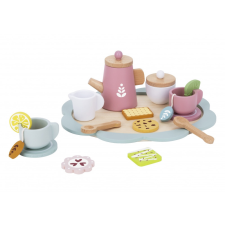 Tooky Toy délutáni fa teáskészlet – 21 elemmel konyhakészlet