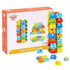 Tooky Toy : elefánttorony ügyességi játék társasjáték