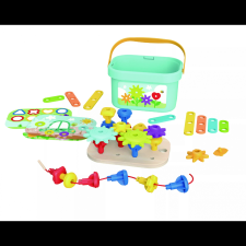 Tooky Toy Fa építőkészlet vödörben - Kert (TJ631) kreatív és készségfejlesztő