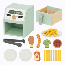 Tooky Toy fa játék légkeveréses sütő kiegészítőkkel konyhakészlet