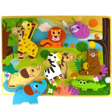 Tooky Toy szafari formaillesztős puzzle puzzle, kirakós