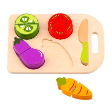 Tooky Toy Szeletelhető fa zöldségek 4 darabos (TL143) (TL143) konyhakészlet