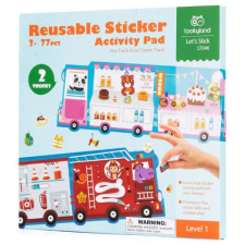 Tooky Toy Tookyland: Többször felhasználható matricás foglalkoztató kreatív és készségfejlesztő