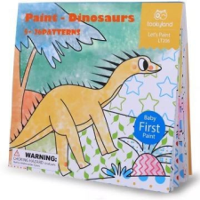 Tooky Toy : Vízzel festő füzet dinoszaurusz mintákkal kreatív és készségfejlesztő