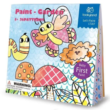 Tooky Toy : Vízzel festő füzet kerti mintákkal kreatív és készségfejlesztő
