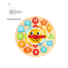 Tooky Toys Ketyegős óra fa puzzle puzzle, kirakós