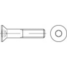 Toolcraft 148433 Süllyesztett csavarok M6 8 mm Belső hatlapú Acél 500 db (148433) barkácsolás, csiszolás, rögzítés