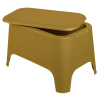 Toomax Toomax Petra műanyag asztal + tároló - okker sárga