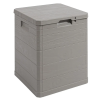 Toomax Toomax Woodys kerti műanyag tárolódoboz 90 L - világosszürke
