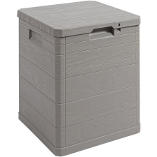 Toomax WOODYS Tárolódoboz, műanyag, 90 l, világosszürke kerti tárolás