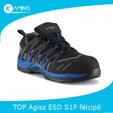 TOP AGISZ  S1P  ESD  félcipő  kék munkavédelmi cipő