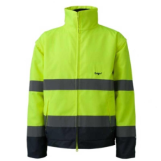 TOP Dzseki jól láthatósági 2:1 (100%poliészter) TOP BUZZARD Y, fluo sárga, 3XL