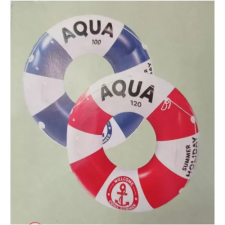 TOP HAUS Úszógumi Aqua kék/fehér 100cm úszógumi, karúszó