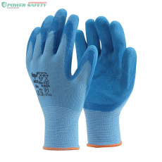 TOP JACK latex mártott poliészter védőkesztyű, csúszásmentes, érdesített tenyér